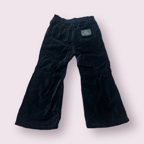Toddler Girl Polo Jeans Co Ralph Lauren Black Velvet Button Flare Pants Size 4T - Picture 8 of 11